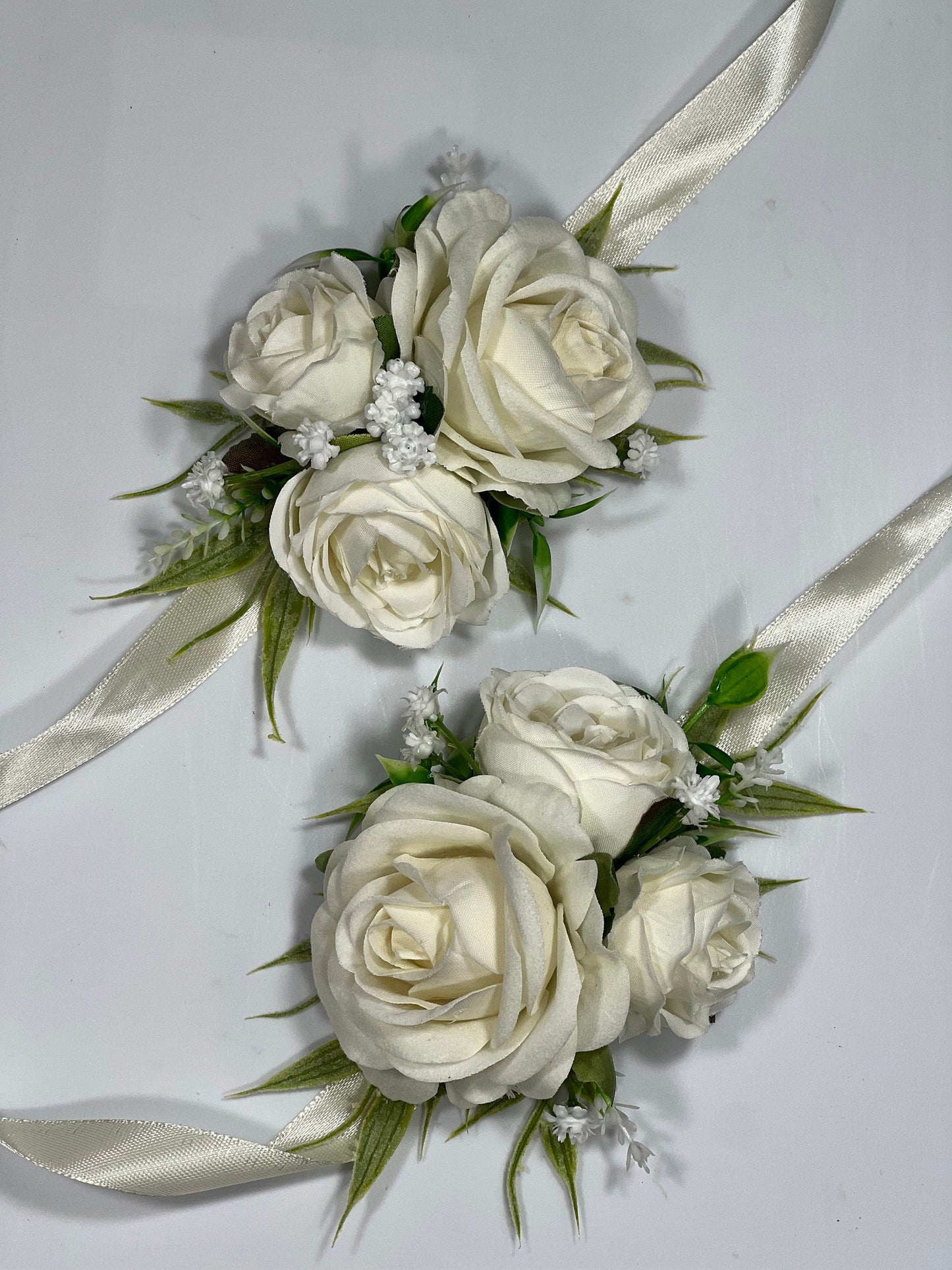 Wedding White Corsage Ivory Corsage Wedding Classic Wrist Corsage Bridesmaids Decor Wedding White Mom Corsage Accessories Artificial Flower